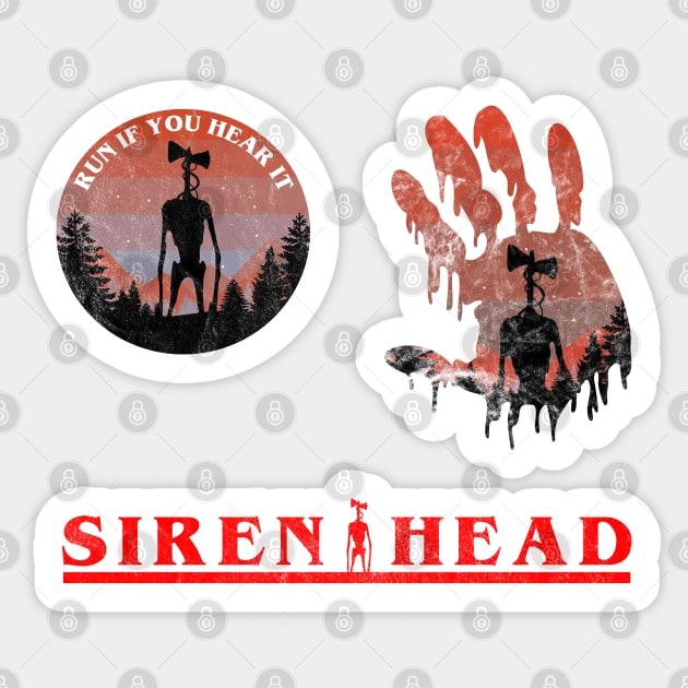 Siren Head Sticker Pack Sticker by OrangeMonkeyArt